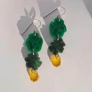 citrus acrylic earring
