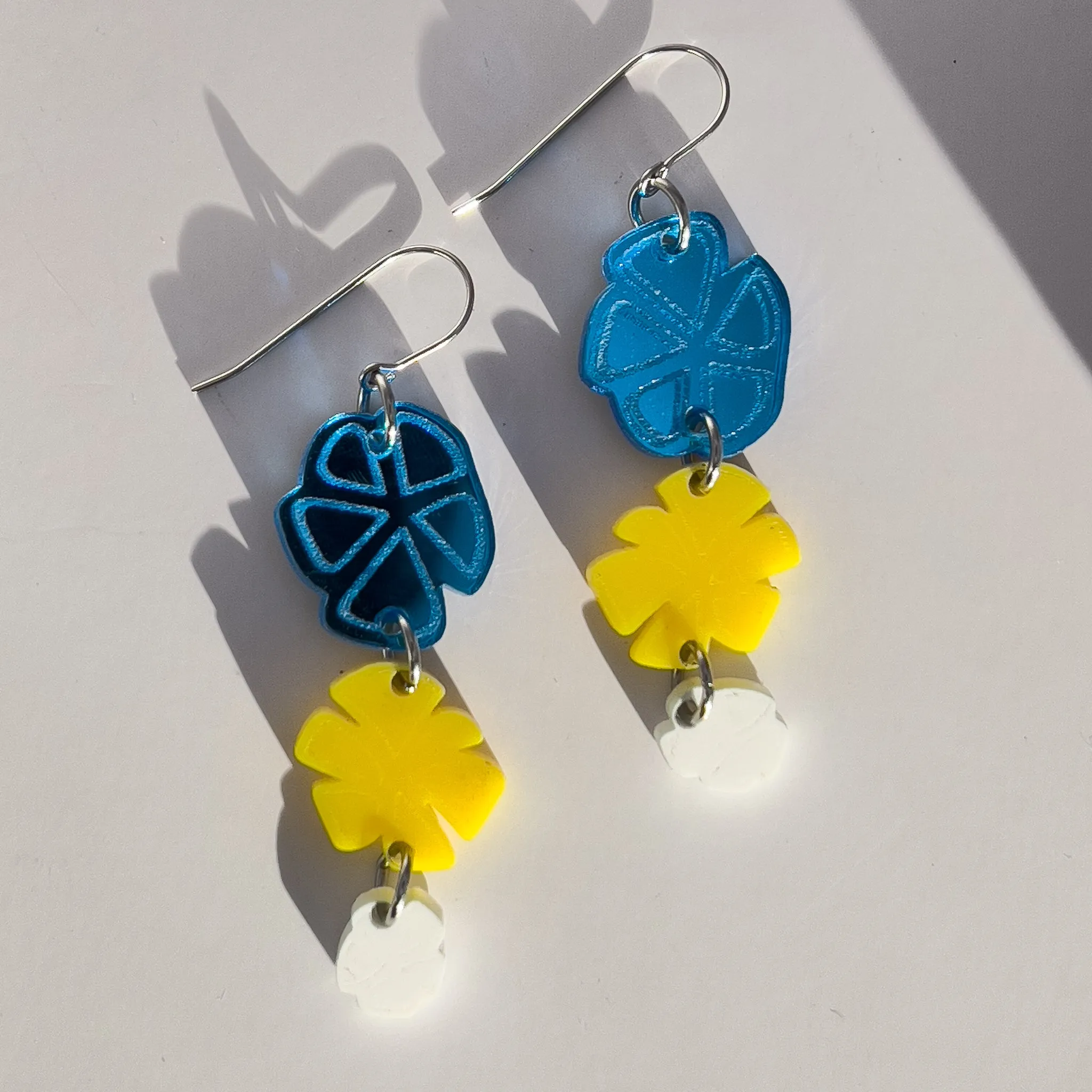 citrus acrylic earring