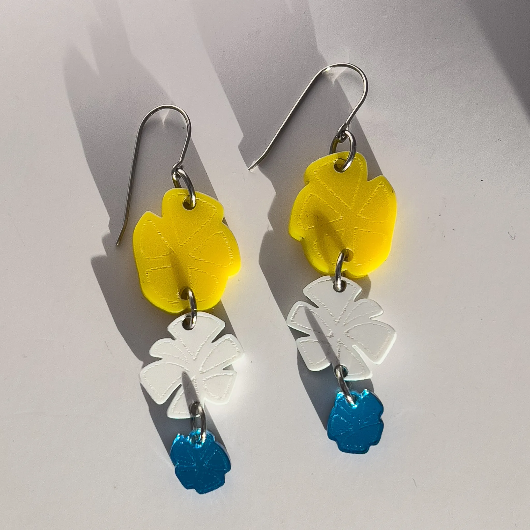 citrus acrylic earring
