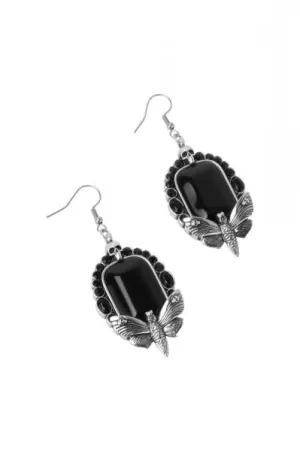 Clarice Earrings - Black/Silver