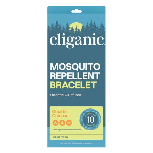 Cliganic™ Organic Mosquito Repellent Bracelet 10 Pack
