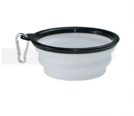 Collapsible Pet Silicone Food Water Bowl