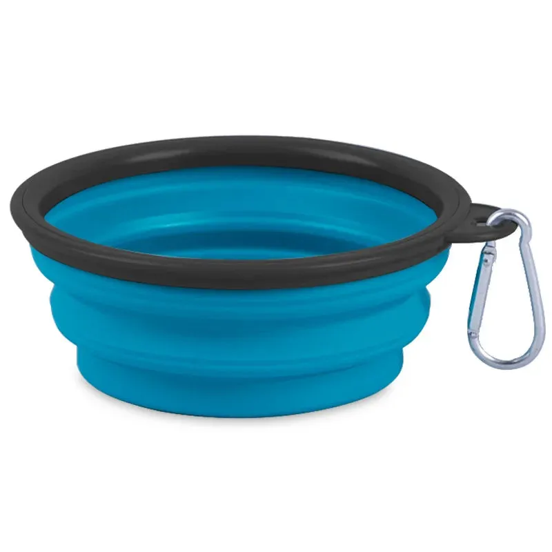 Collapsible Pet Silicone Food Water Bowl
