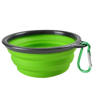 Collapsible Pet Silicone Food Water Bowl