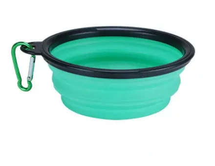 Collapsible Pet Silicone Food Water Bowl