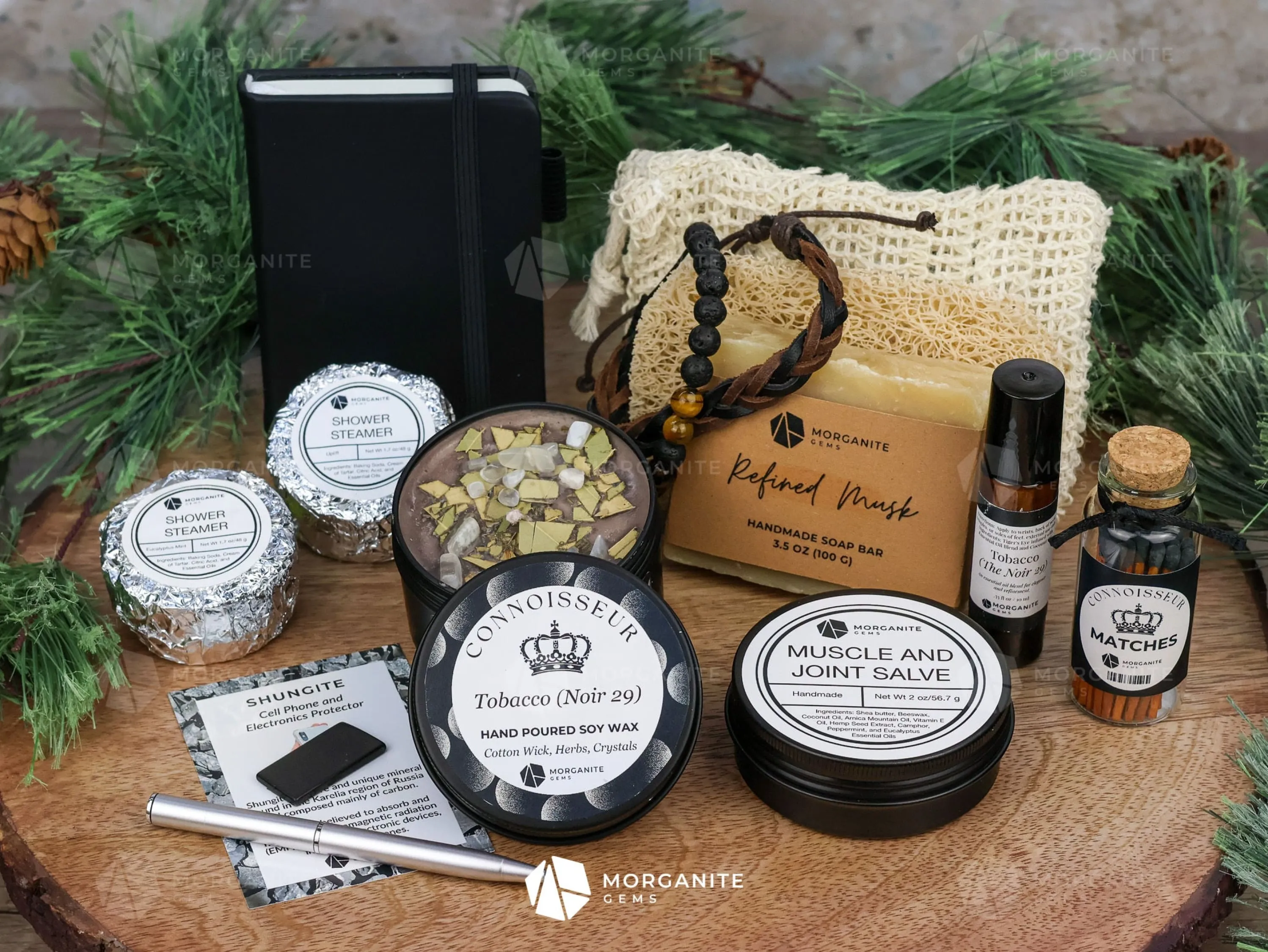 Connoisseur Gift Box for Men (Black Tin Candle)