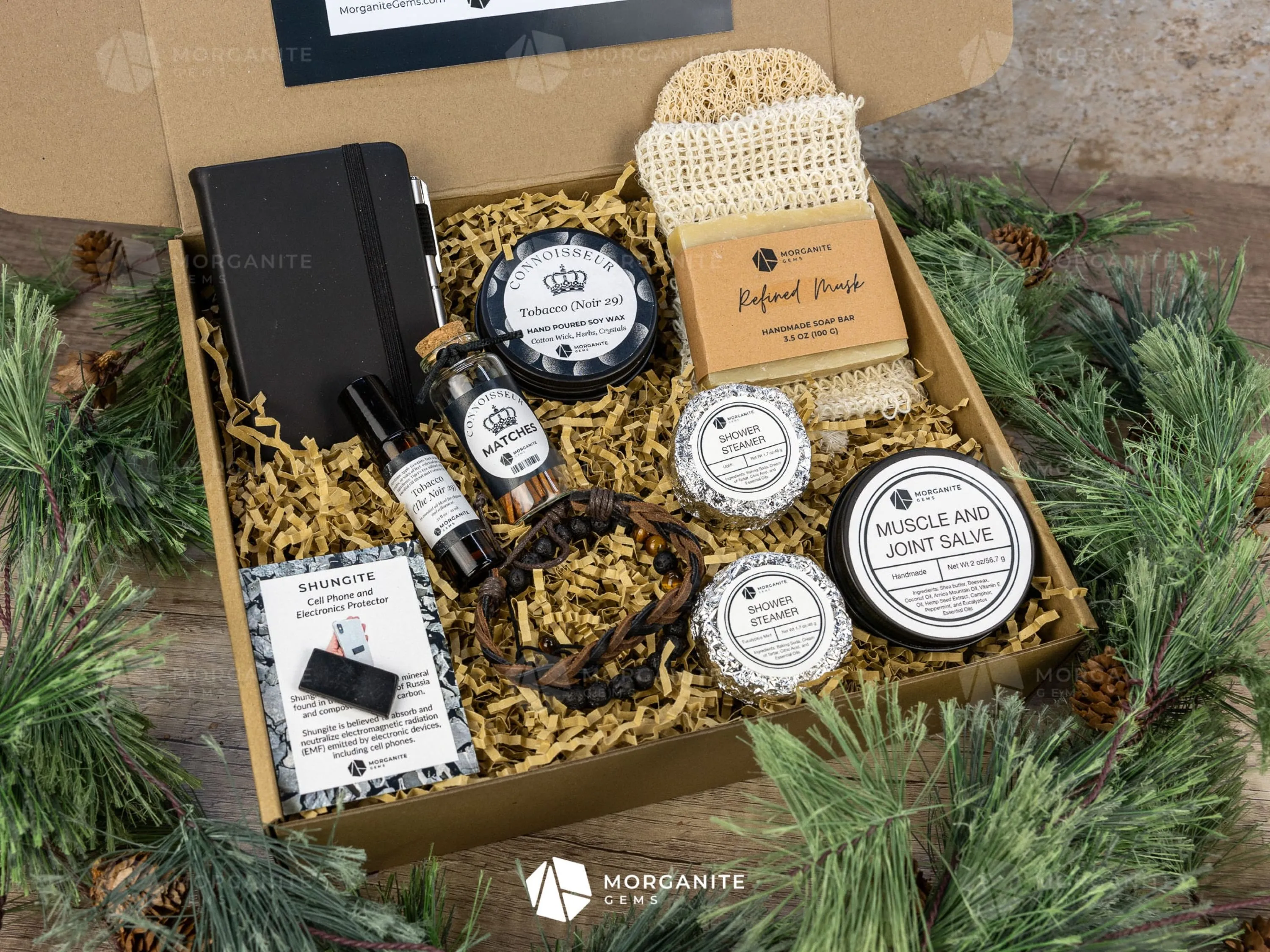 Connoisseur Gift Box for Men (Black Tin Candle)