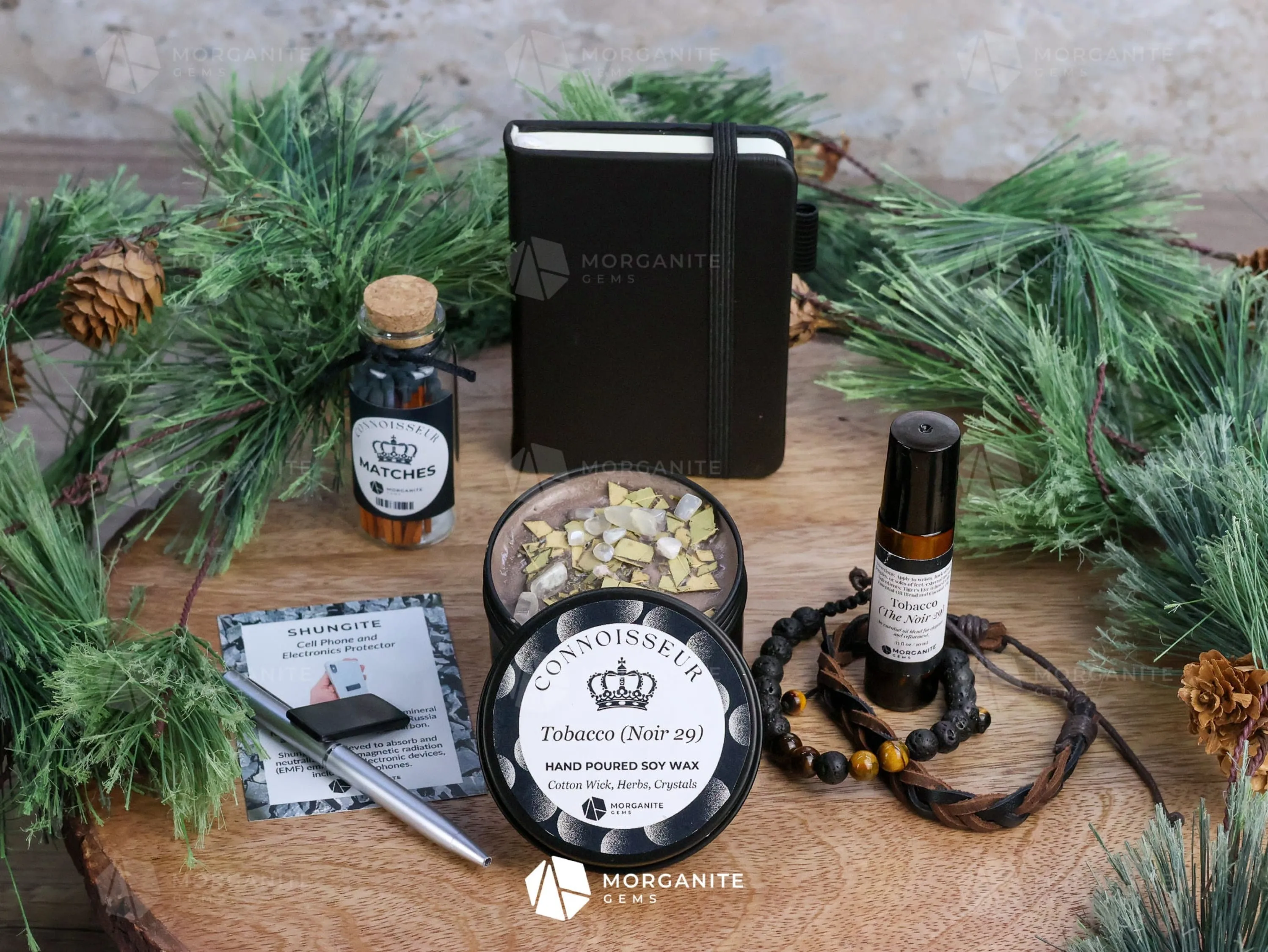 Connoisseur Gift Box for Men (Black Tin Candle)