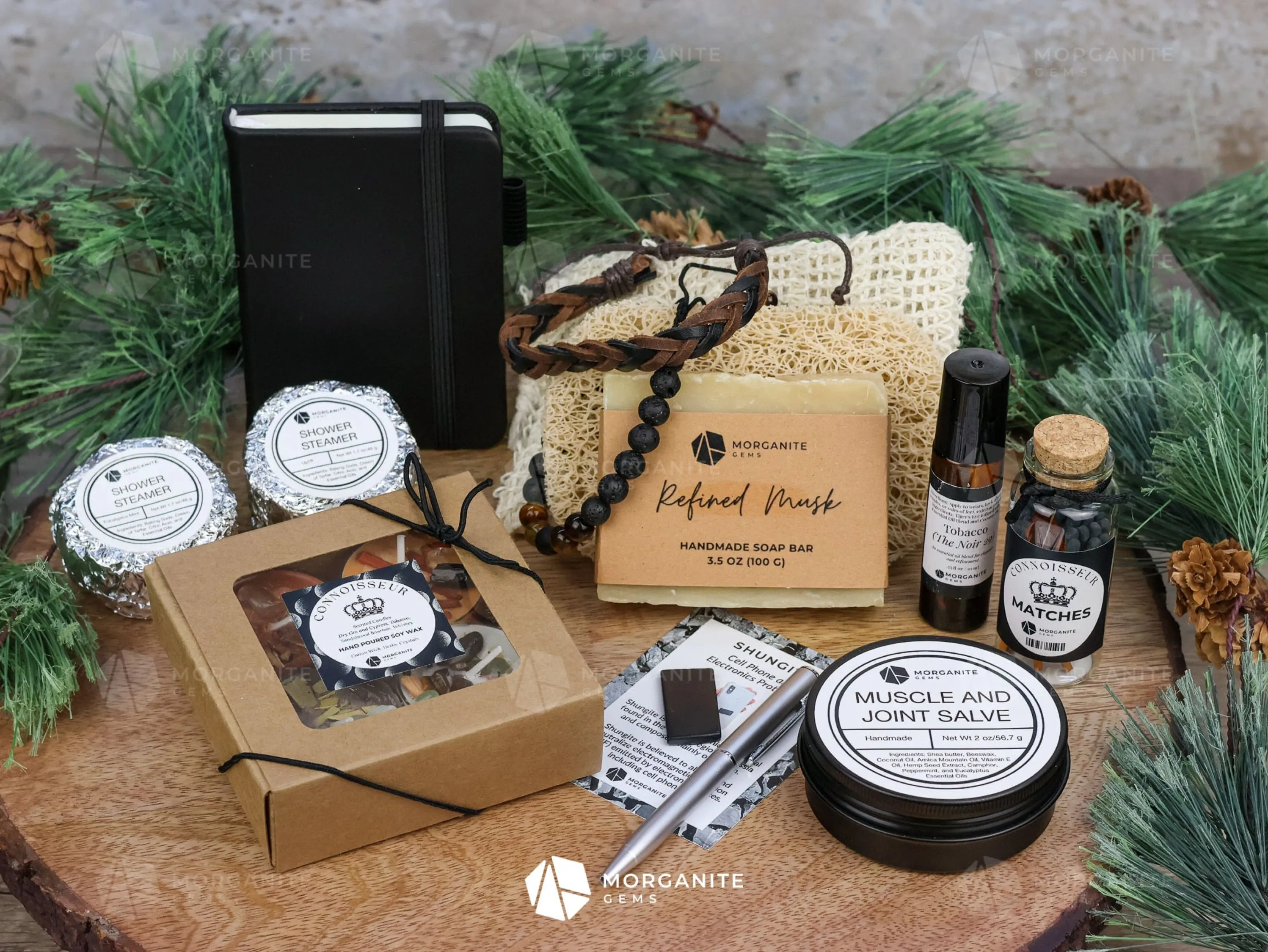 Connoisseur Gift Box for Men (Black Tin Candle)