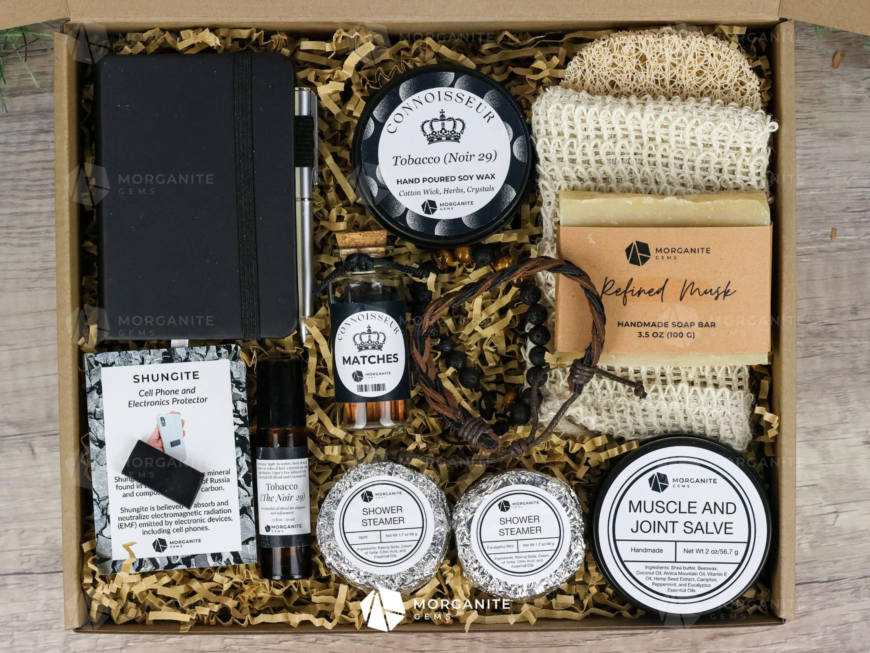 Connoisseur Gift Box for Men (Black Tin Candle)