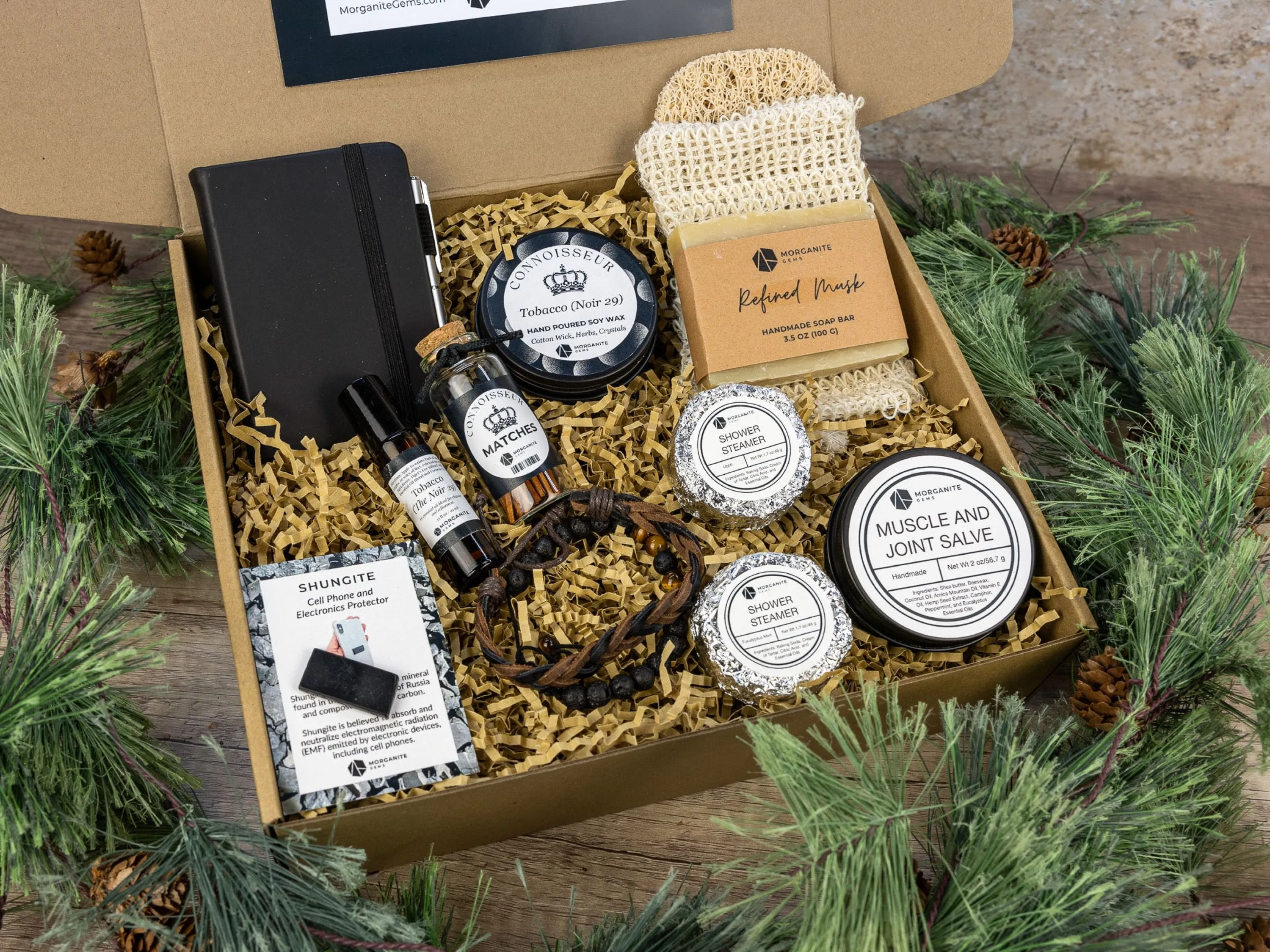 Connoisseur Gift Box for Men (Black Tin Candle)