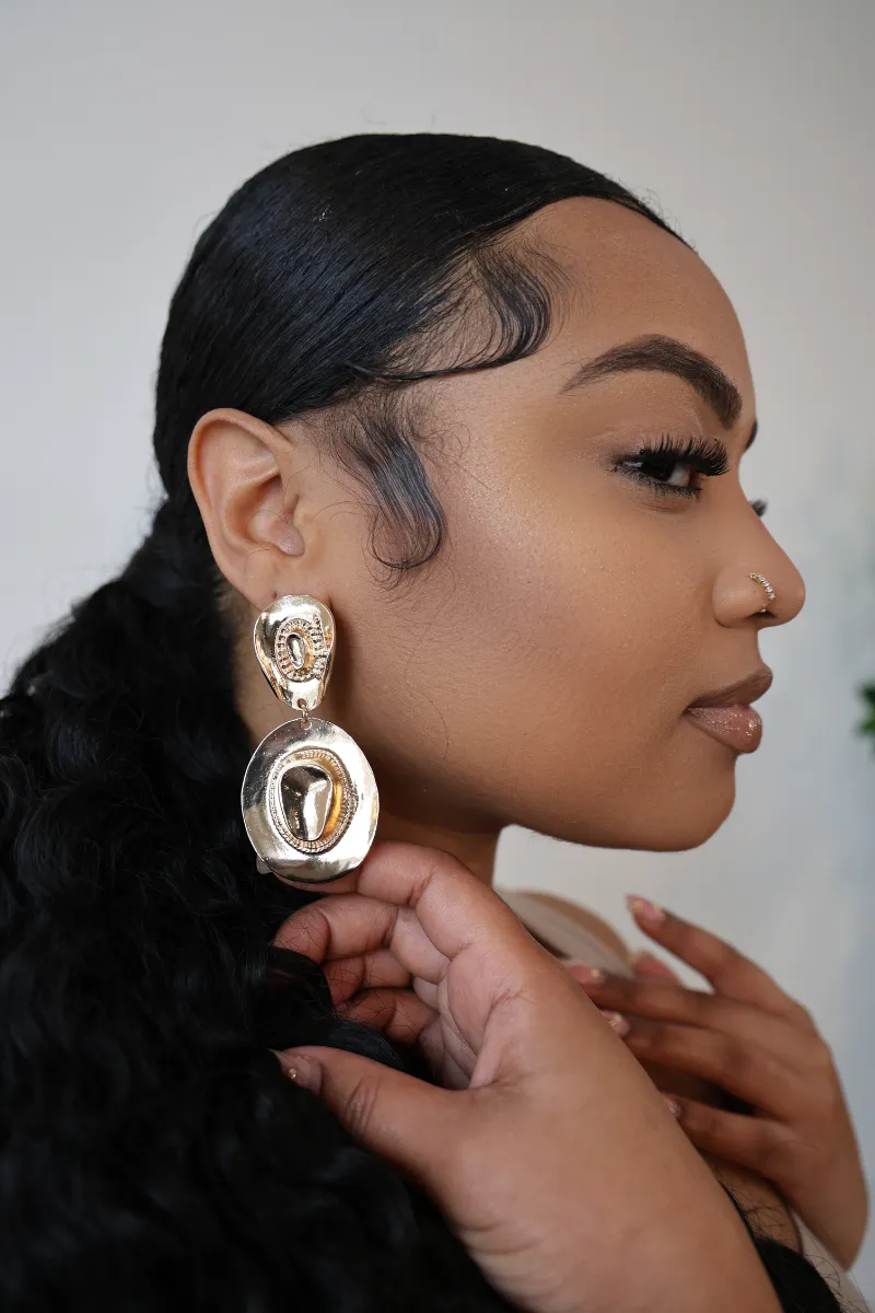 Cowgirl Hat Earrings