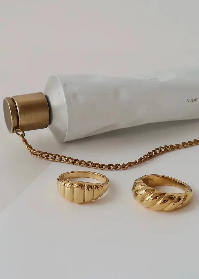 Croissant Dome Ring