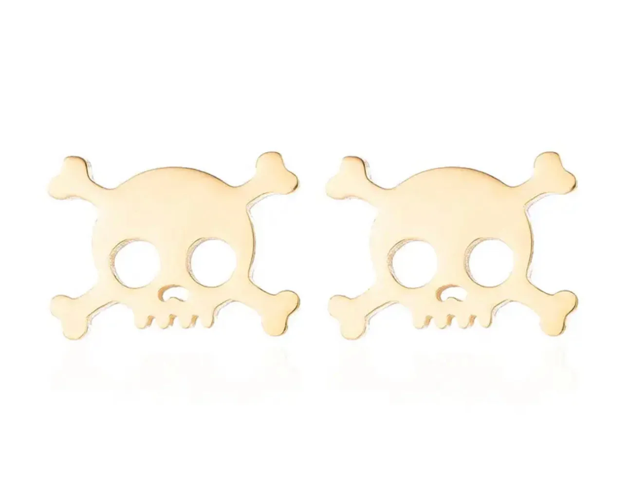 Crossed Bone Pirate Stainless Steel Stud 200-9 | Erika Williner Designs
