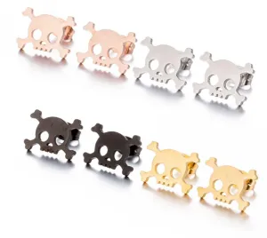 Crossed Bone Pirate Stainless Steel Stud 200-9 | Erika Williner Designs