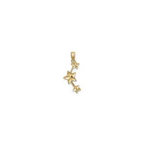 Curvy Stars Trail Pendant (14K)