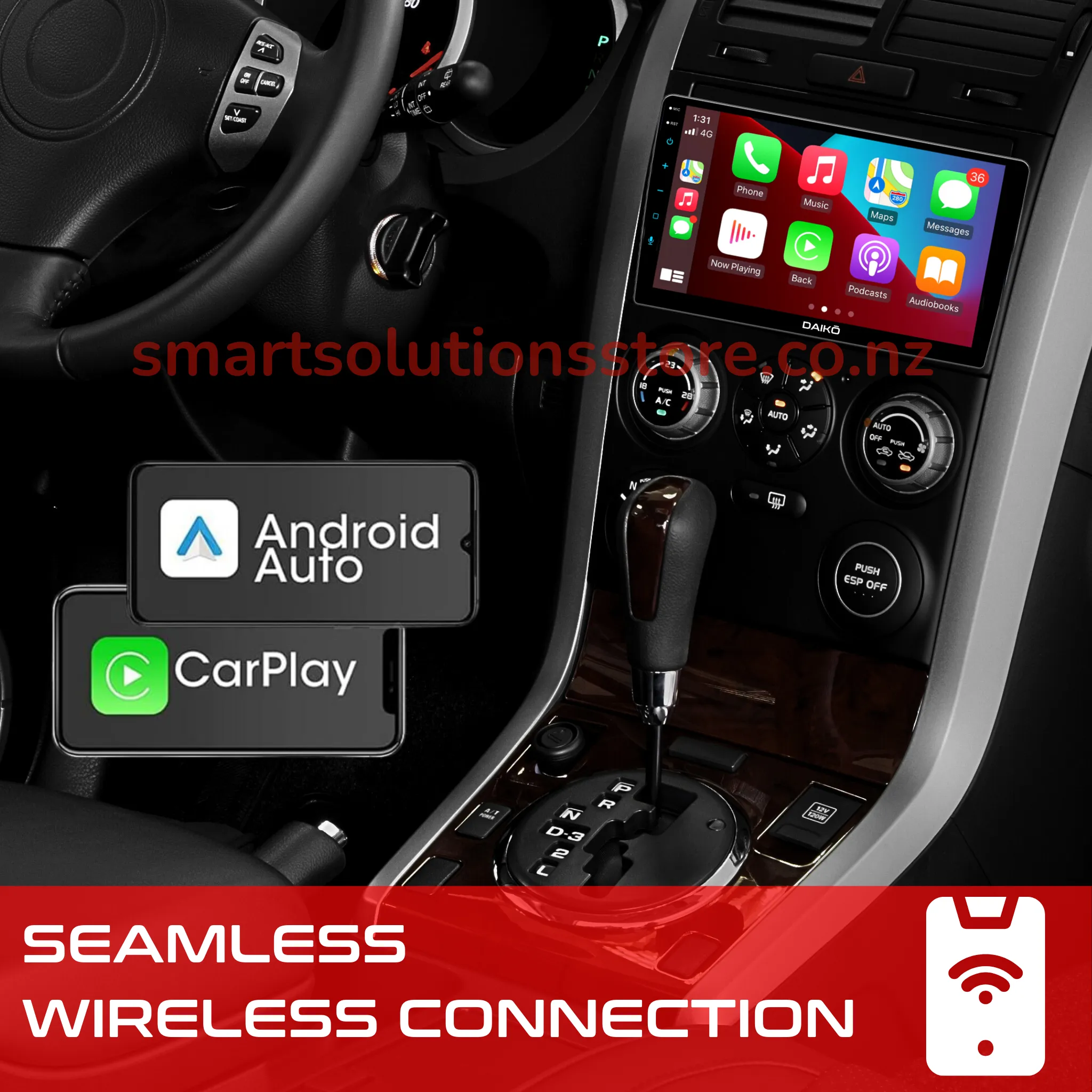 Daiko Ultra Car Stereo Carplay Android Auto For Nissan X-Trail 2008-2012