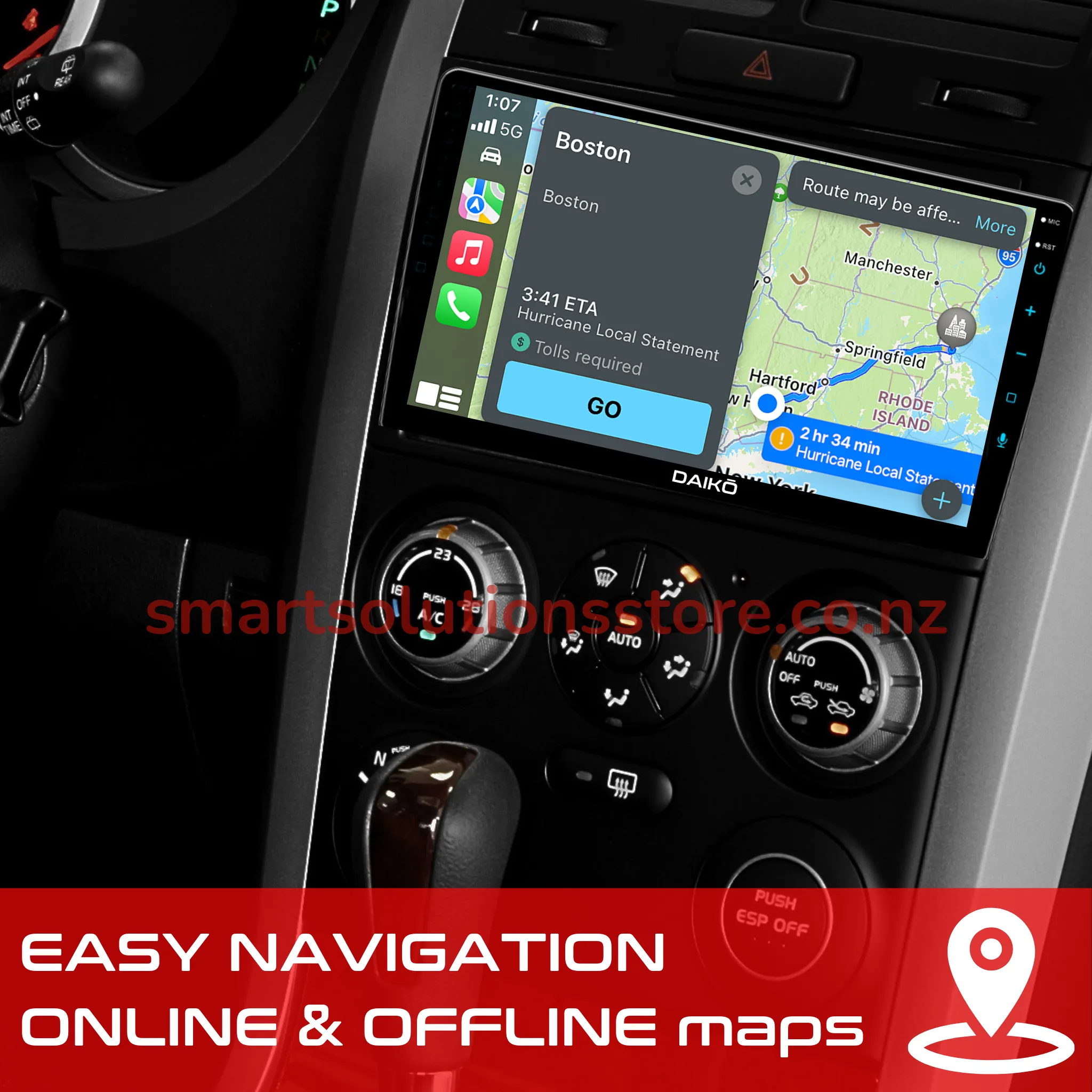 Daiko Ultra Car Stereo Carplay Android Auto For Nissan X-Trail 2008-2012