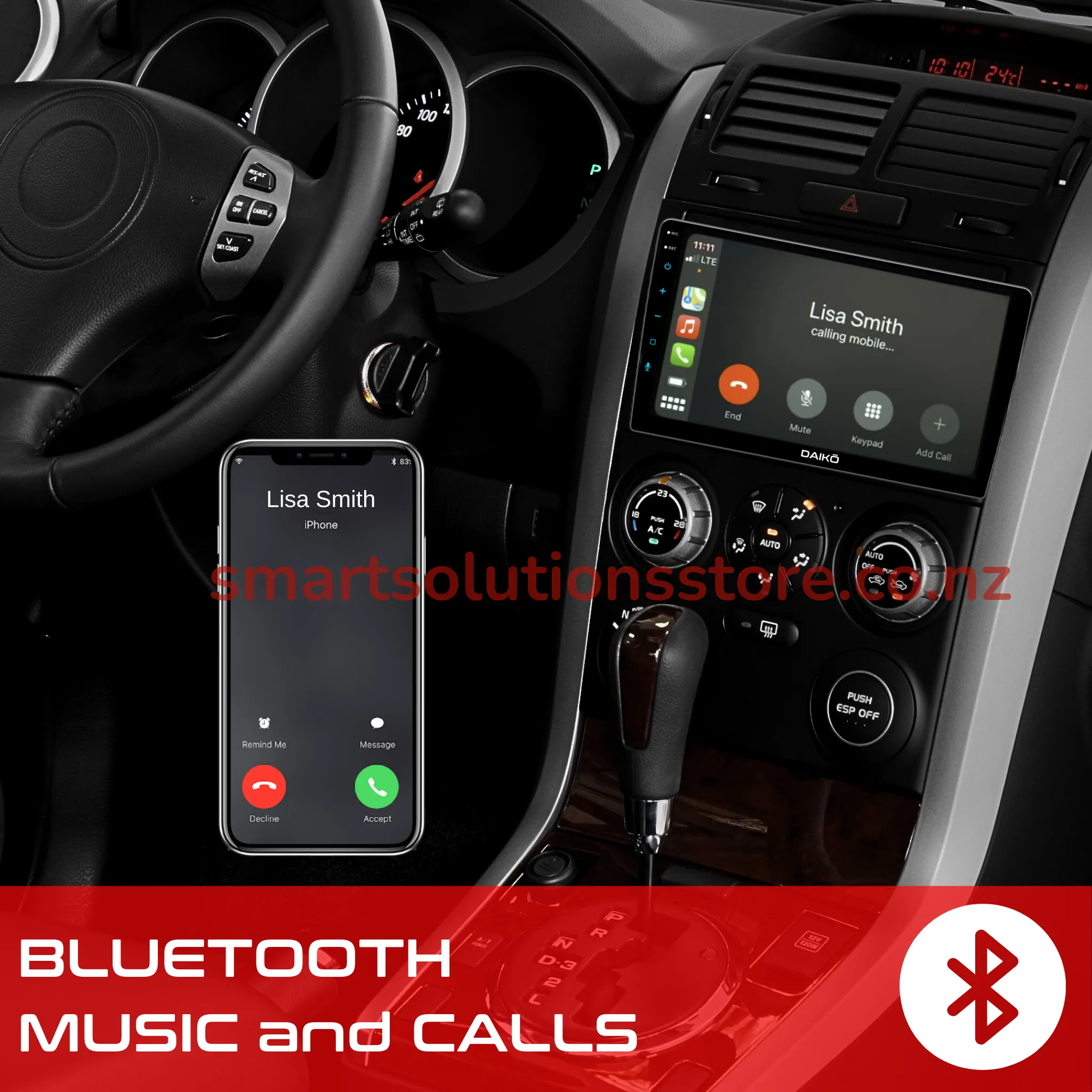Daiko Ultra Car Stereo Carplay Android Auto For Nissan X-Trail 2008-2012