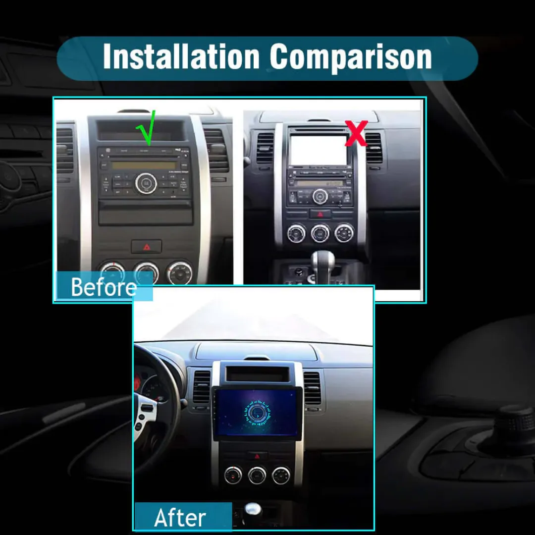 Daiko X Car Stereo Wireless Carplay Android Auto For Nissan X-Trail 2008-2012
