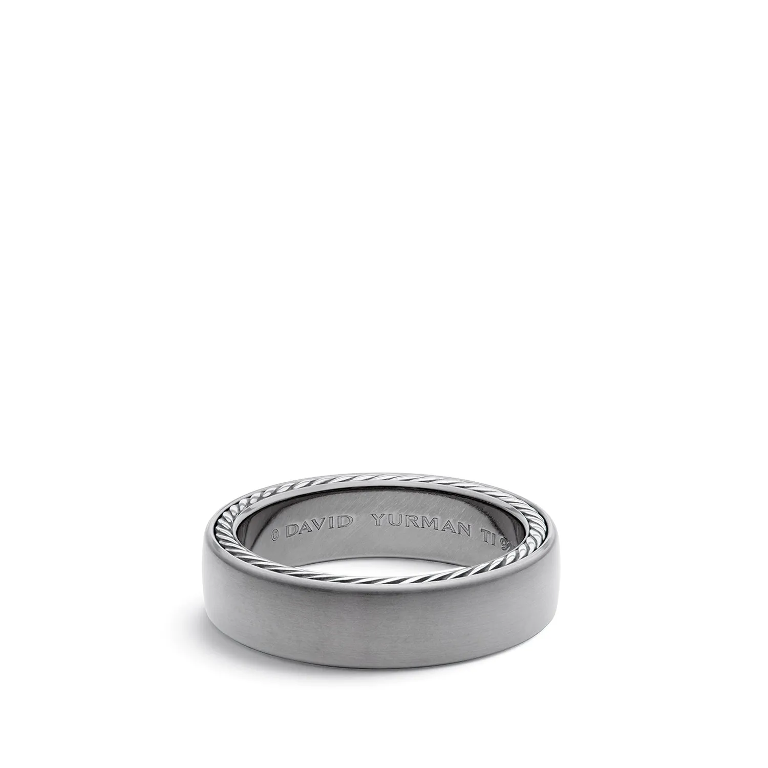 David Yurman The Wedding Collection Ring in Grey Titanium