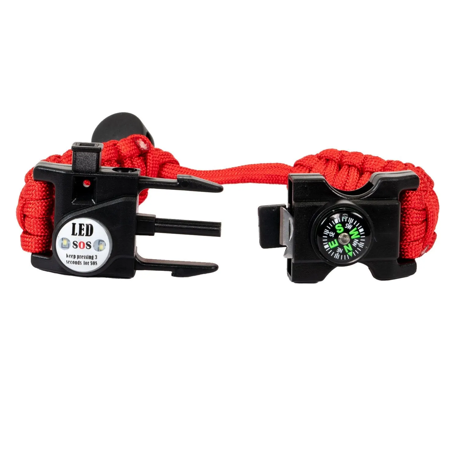 Deco Gear Tactical Gift Set - Pen, Flashlight, Emergency Survival Bracelets, Dome Light