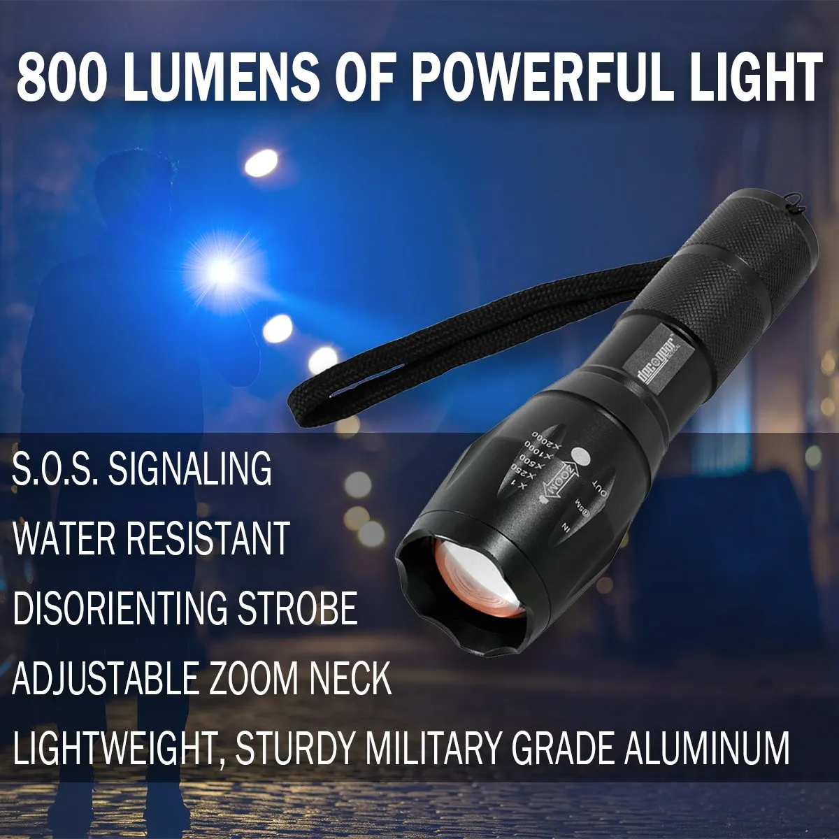 Deco Gear Tactical Gift Set - Pen, Flashlight, Emergency Survival Bracelets, Dome Light