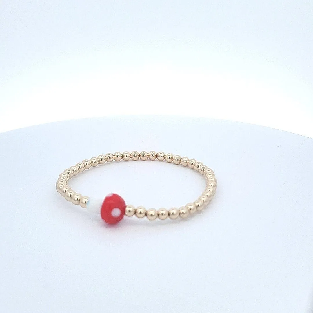 Delicate Gold-Filled Mushroom Bracelet - Non Tarnish New Beginning Gift for Women