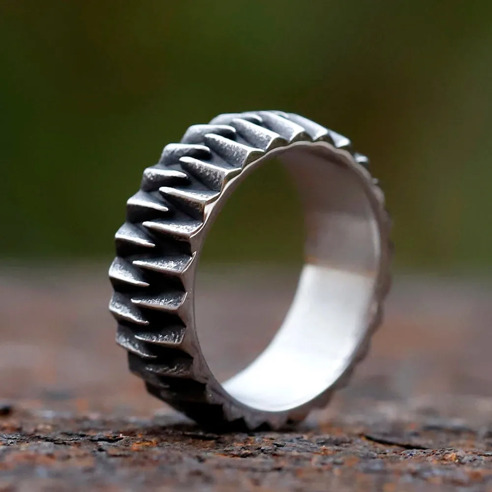 Double Claw Titanium Ring