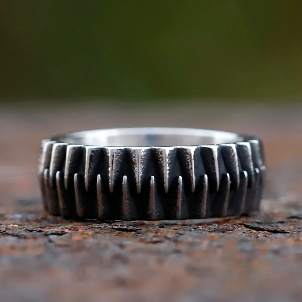 Double Claw Titanium Ring