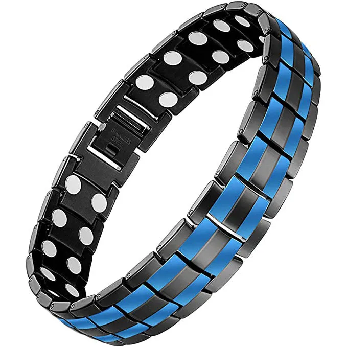 Double Row Titanium Steel Magnetic Bracelets