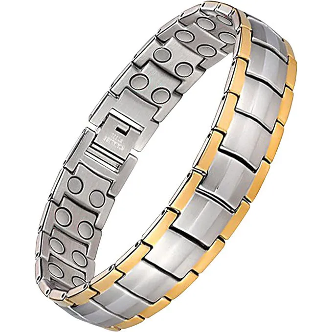 Double Row Titanium Steel Magnetic Bracelets