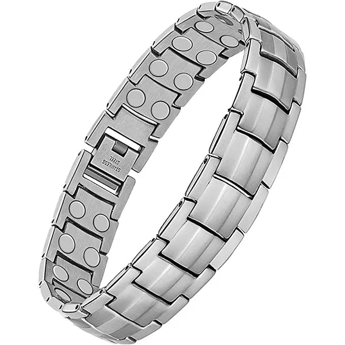 Double Row Titanium Steel Magnetic Bracelets