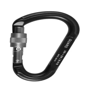 EDELWEISS(EWS) GUARD HMS SCREW GATE CARABINER -BLACK