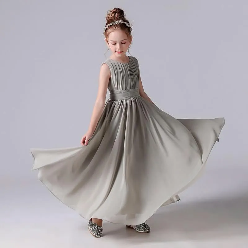Elegant Childhood Dreamy Dress A Fairy-like Princess Dress Minimal Pleated Design Fresh and Elegant