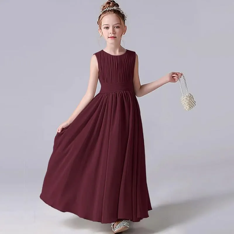 Elegant Childhood Dreamy Dress A Fairy-like Princess Dress Minimal Pleated Design Fresh and Elegant