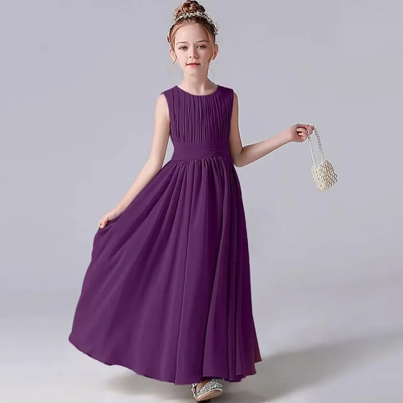 Elegant Childhood Dreamy Dress A Fairy-like Princess Dress Minimal Pleated Design Fresh and Elegant