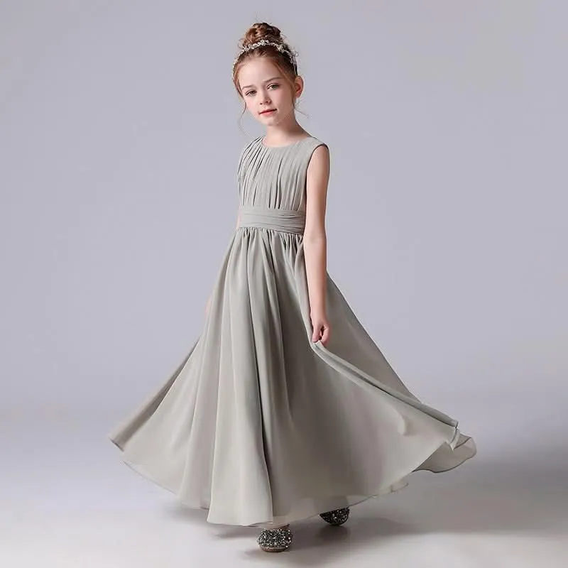 Elegant Childhood Dreamy Dress A Fairy-like Princess Dress Minimal Pleated Design Fresh and Elegant