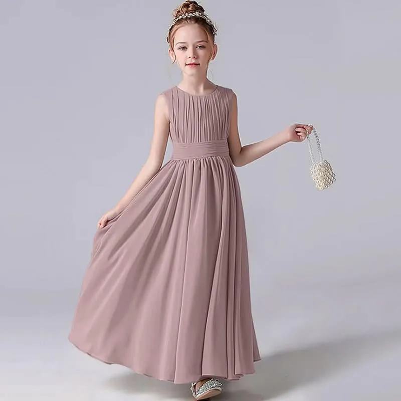 Elegant Childhood Dreamy Dress A Fairy-like Princess Dress Minimal Pleated Design Fresh and Elegant
