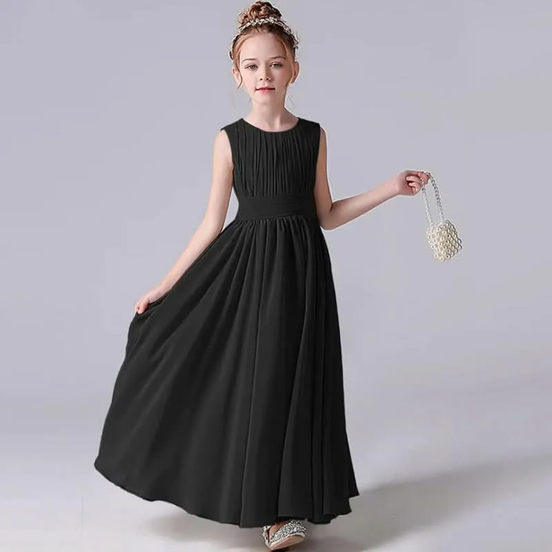 Elegant Childhood Dreamy Dress A Fairy-like Princess Dress Minimal Pleated Design Fresh and Elegant