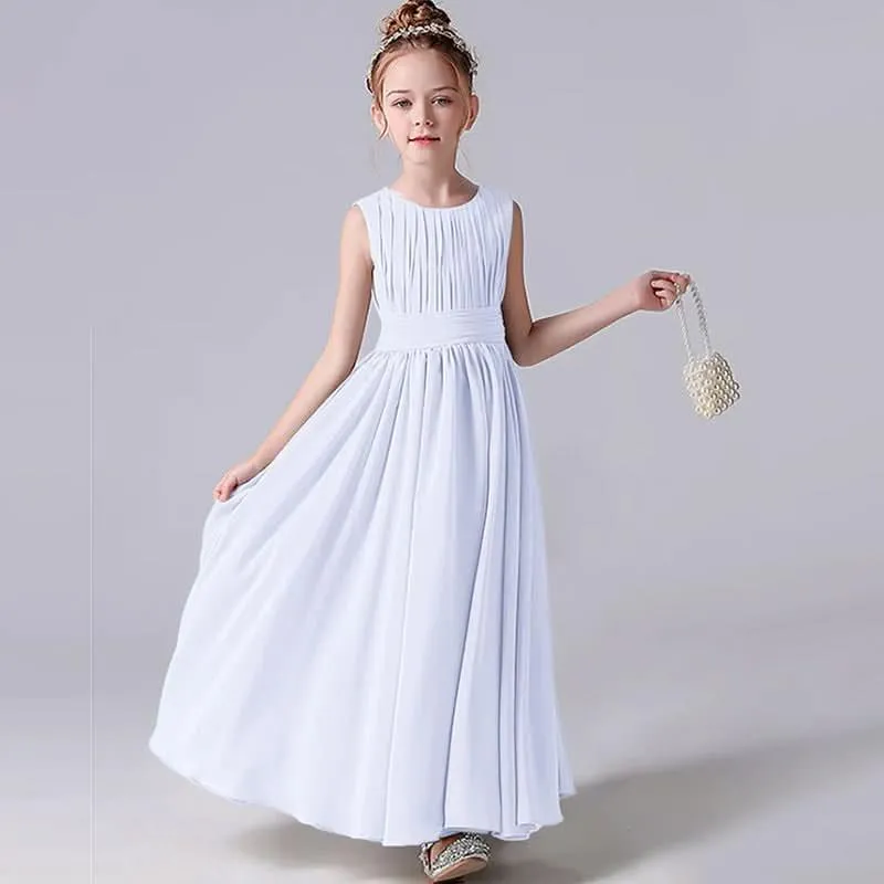 Elegant Childhood Dreamy Dress A Fairy-like Princess Dress Minimal Pleated Design Fresh and Elegant