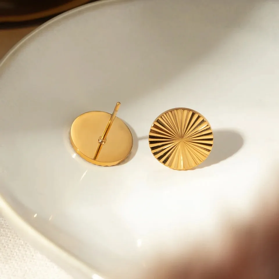 Enchanting Sun Stud Earrings