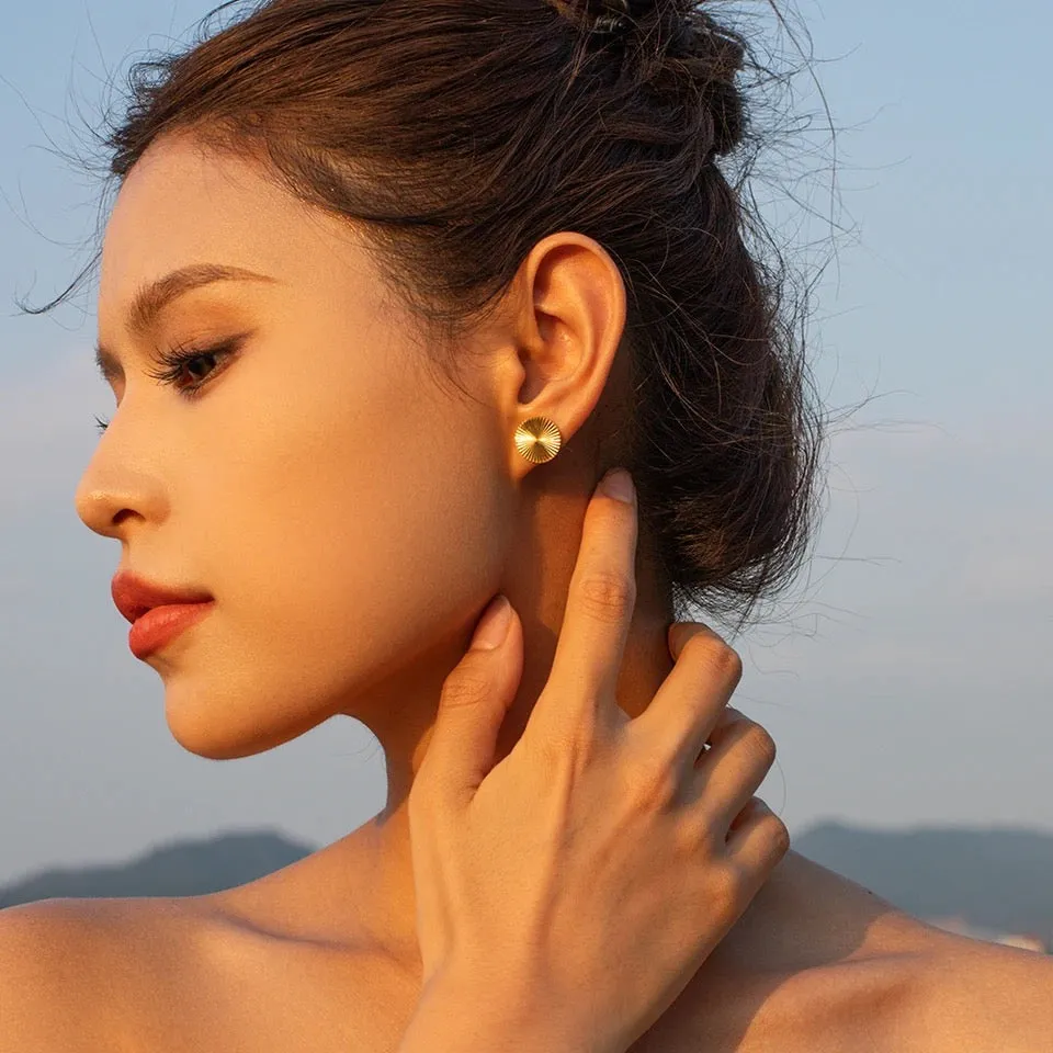 Enchanting Sun Stud Earrings