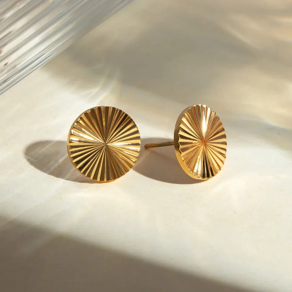 Enchanting Sun Stud Earrings