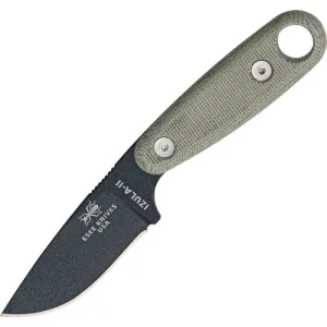 ESEE IZULA II Fixed Blade Knife w/ Kit – 1095 High Carbon Steel Desert Tan Handle