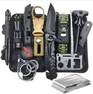 Essential 12-in-1 Fishing and Hicking Survival Kit: Your Ultimate Outdoor Tool Kit