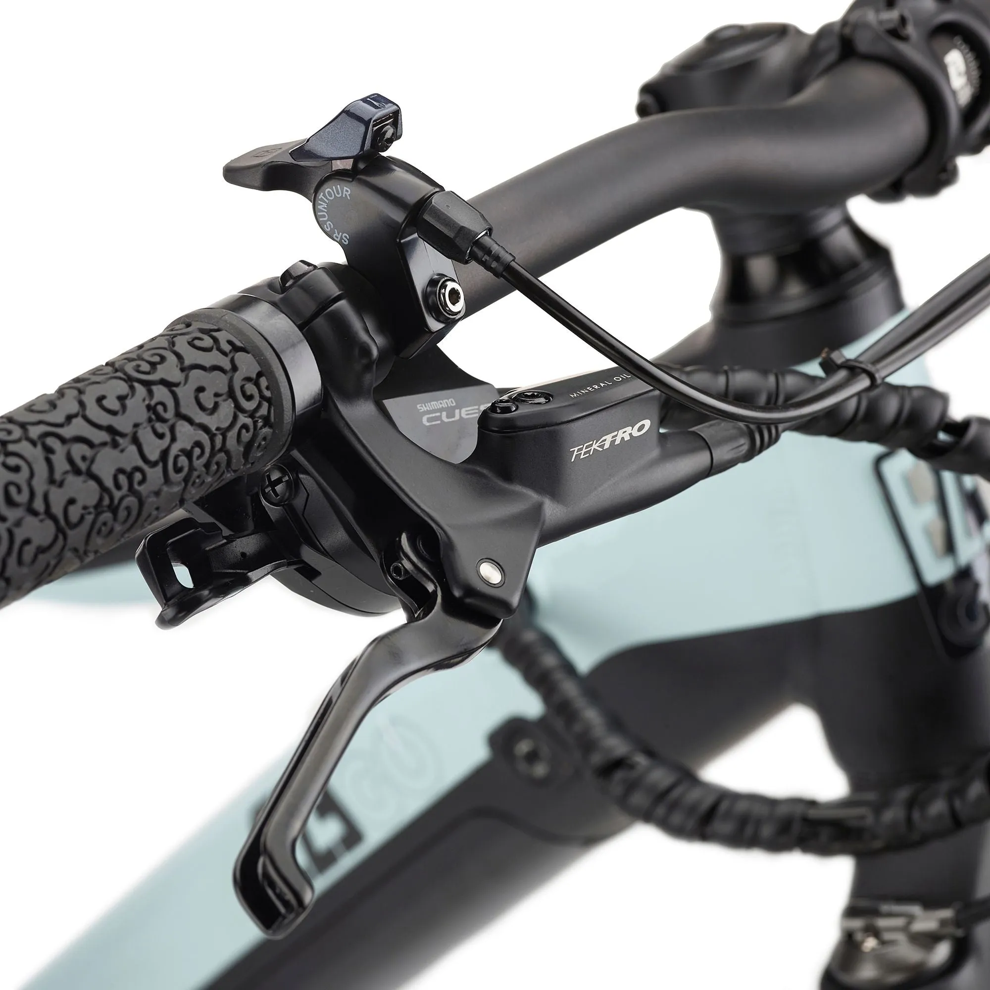 Ezego Trail Destroyer II Electric Mountain Bike 2024 - Ice Blue