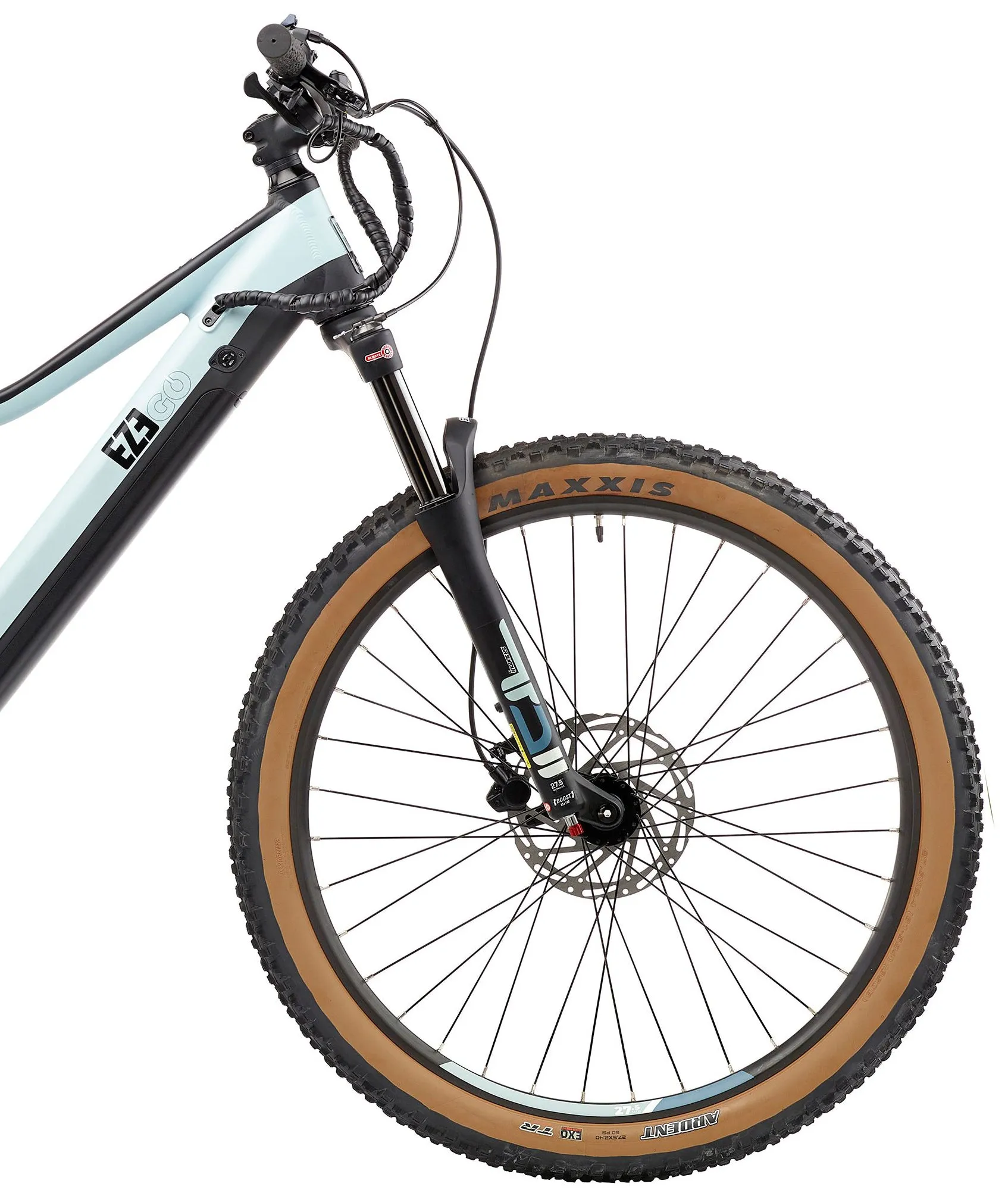Ezego Trail Destroyer II Electric Mountain Bike 2024 - Ice Blue