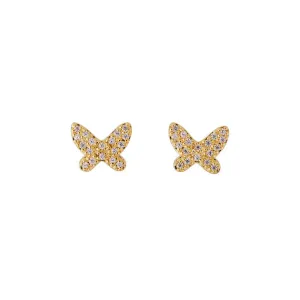Fairley Butterfly Pave Studs