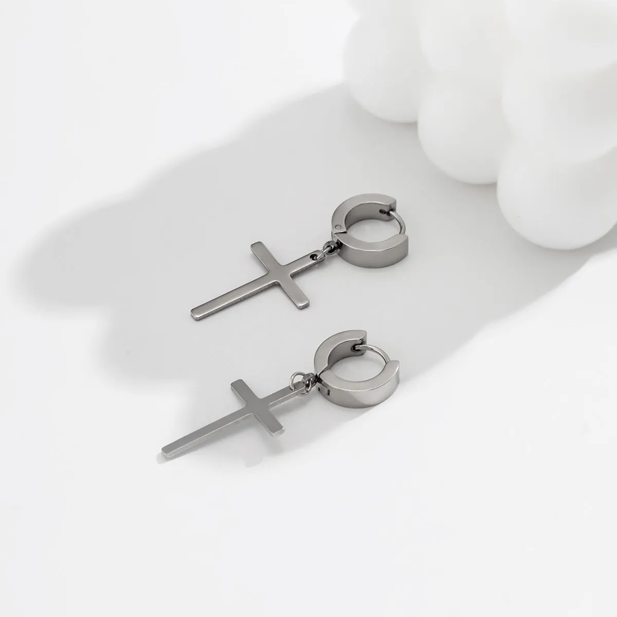 Fashionable Cross Design Earrings